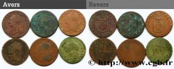 LOUIS XVI Sols dits &nbsp;à l&nbsp;écu&nbsp;, lot de 6 ex. n.d. Ateliers divers