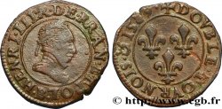 HENRI III Double tournois, type de Rouen 1589 Rouen
