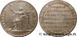 CONFIANCE (MONNAIES DE...) Monneron de 2 sols à la Liberté 1791 Birmingham, Soho