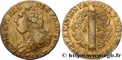 THE CONVENTION 6 deniers dit  au faisceau , type FRANÇOIS 1793 Nantes XF