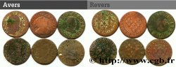 LOUIS XIII LE JUSTE Lot de 6 doubles tournois de Louis XIII n.d. s.l.