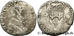 FRANÇOIS II. MONNAYAGE AU NOM D&nbsp;HENRI II Demi-teston à la tête nue, 3e type n.d. Bordeaux