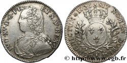 LOUIS XV THE BELOVED Demi-écu aux branches d&nbsp;olivier, buste habillé 1726 Dijon XF