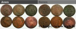 LOUIS XVI Sols dits  à l écu , lot de 6 ex. n.d. Ateliers divers