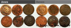 LOUIS XIII  Lot de 6 doubles tournois de Louis XIII n.d. s.l.