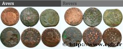 LOUIS XIII LE JUSTE Lot de 6 doubles tournois de Louis XIII n.d. s.l. B+