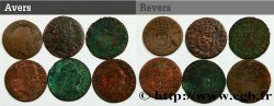 LOUIS XV  THE WELL-BELOVED  Lot de 6 liards de Louis XV n.d. s.l.