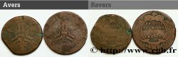 LOUIS XV  THE WELL-BELOVED  Seize deniers des mines de Béarn, lot de 2 ex. n.d. Pau