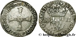 HENRI IV LE GRAND Quart d écu, croix bâtonnée et couronnée de face 1607 Saint-Lô