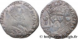 FRANCIS II. COINAGE AT THE NAME OF HENRY II Demi-teston à la tête nue, 3e type 1559 Bordeaux