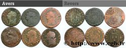 LOUIS XVI Sols dits &nbsp;à l&nbsp;écu&nbsp;, lot de 6 ex. n.d. Ateliers divers