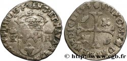 HENRY IV Douzain aux deux H couronnées, 9ème type 1593 Clermont-Ferrand