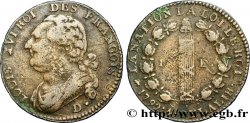 LOUIS XVI (MONARQUE CONSTITUTIONNEL)  12 deniers dit &nbsp;au faisceau&nbsp;, type FRANCOIS 1792 Dijon TB+