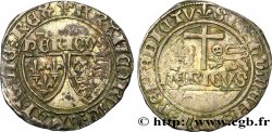 HENRY VI DE LANCASTRE - ROI DE FRANCE (1422-1453) - ROI D&nbsp;ANGLETERRE (1422-1461) et (1470-1471) Blanc aux écus n.d. Saint-Lô