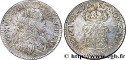 LOUIS XV THE BELOVED Écu de Navarre 1718 Paris AU/AU