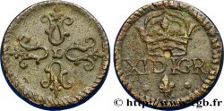 LOUIS XIII LE JUSTE Poids monétaire pour le franc de forme circulaire n.d.  TTB