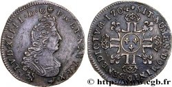 LOUIS XIV  THE SUN KING  Douzième d écu aux huit L, 2e type 1704 Rennes AU/AU