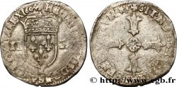 HENRY IV Quart d&nbsp;écu, écu de face, 2e type, écu de face 1604 Aix-en-Provence