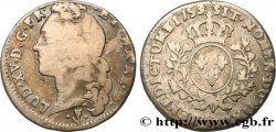 LOUIS XV  THE WELL-BELOVED  Demi-écu aux branches d’olivier, tête ceinte d’un bandeau 1753 Pau