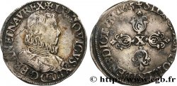 LOUIS XIII LE JUSTE Demi-franc à la tête nue enfantine d’Amiens 1615 Amiens