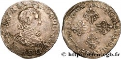 LOUIS XIII LE JUSTE Demi-franc, tête nue enfantine au col fraisé 1615 Paris