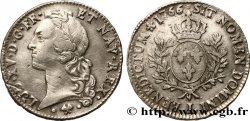 LOUIS XV DIT LE BIEN AIMÉ Écu aux branches d’olivier, tête ceinte d’un bandeau 1766 Bayonne