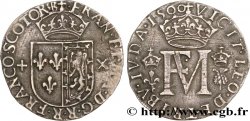 ÉCOSSE - FRANÇOIS II ET MARIE STUART Teston 1560 Édimbourg