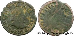 THE LEAGUE. COINAGE IN THE NAME OF HENRY III Double tournois, type de Toulouse 1592 Toulouse