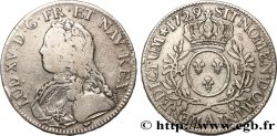 LOUIS XV  THE WELL-BELOVED  Écu dit  aux branches d olivier  1729 Paris fS/fSS