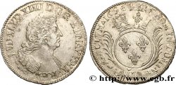 LOUIS XIV LE GRAND OU LE ROI SOLEIL Écu aux palmes 1694 Paris TTB+