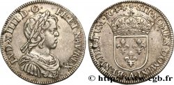 LOUIS XIV  THE SUN KING  Quart d’écu à la mèche courte 1644 Paris, Monnaie de Matignon