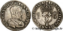 HENRI II Teston à la tête nue, 1er type 1554 Rouen
