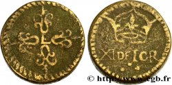 LOUIS XIII LE JUSTE Poids monétaire pour le franc de forme circulaire n.d. 