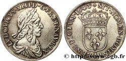 LOUIS XIII LE JUSTE Demi-écu, buste drapé et cuirassé (2e buste de Jean Warin) 1643 Paris, Monnaie de Matignon