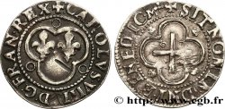 CHARLES IX Essai du denier tournois en argent n.d. Lyon