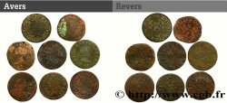 LOUIS XIII LE JUSTE Lot de 8 doubles tournois n.d. s.l.