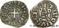 PHILIPPE III LE HARDI ET PHILIPPE IV LE BEL - MONNAYAGE COMMUN (à partir de 1280) Denier tournois à l&nbsp;O rond n.d. s.l.