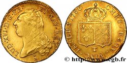 LOUIS XVI Double louis d’or aux écus accolés 1786 Nantes AU