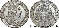 LOUIS XIV LE GRAND OU LE ROI SOLEIL Écu aux trois couronnes 1709 Paris