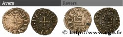 PHILIPPE III LE HARDI ET PHILIPPE IV LE BEL - MONNAYAGE COMMUN (à partir de 1280) Obole tournois à l O rond, lot de 2 ex. n.d. s.l.
