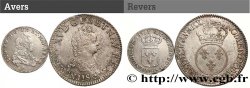 LOUIS XV THE BELOVED Lot de 2 monnaies royales en argent n.d. Ateliers divers