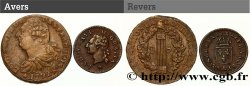 LOUIS XVI Lot de 2 monnaies royales n.d. Ateliers divers