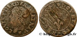 LOUIS XIII LE JUSTE Double tournois, type de Warin 1643 Feurs