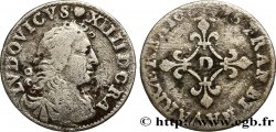 LOUIS XIV &nbsp;THE SUN KING&nbsp; Quatre sols à la croix formée de lis 1676 Vimy-en-Lyonnais (actuellement Neuville-sur-Saône)