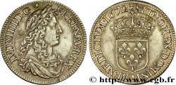 LOUIS XIV  THE SUN KING  Demi-écu, portrait apollinien 1672 Paris AU