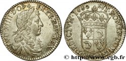 LOUIS XIV  THE SUN KING  Douzième d écu de Dauphiné, portrait apollinien 1660 Grenoble MS