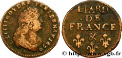 LOUIS XIV LE GRAND OU LE ROI SOLEIL Liard, 3e type, buste âgé 1699 Aix-en-Provence