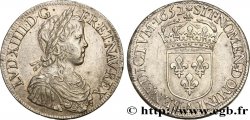 LOUIS XIV  THE SUN KING  Écu, portrait à la mèche longue 1652 Paris AU