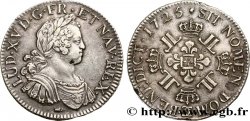 LOUIS XV THE BELOVED Écu à la croix fleurdelisée couronnée et aux huit L 1725 Besançon AU
