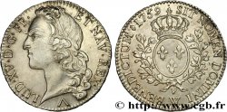 LOUIS XV THE BELOVED Demi-écu aux branches d’olivier, tête ceinte d’un bandeau 1759 Lille AU/AU